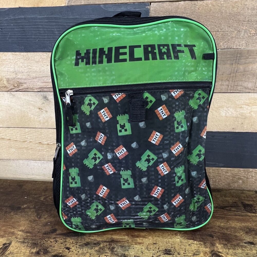Minecraft Backpack 16" Creeper TNT Kids